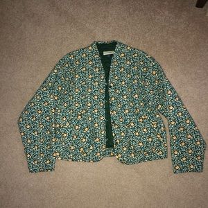 Universal Thread Women's Floral Print Quilted Jacket